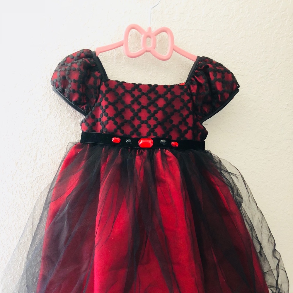 Red & Black Girl Dress